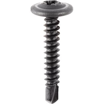 Auveco No. 19006 M4 2-1.41 X 25mm Round Washer Head Teks Tapping Screw, Quantity - 100