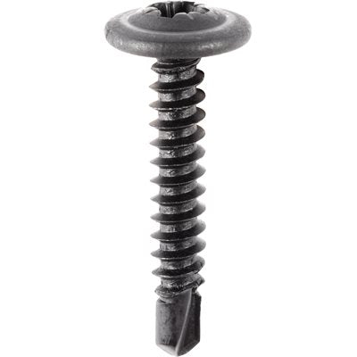 Auveco No 19006 M4 2-141 X 25mm Round Washer Head Teks Tapping Screw, Quantity 100