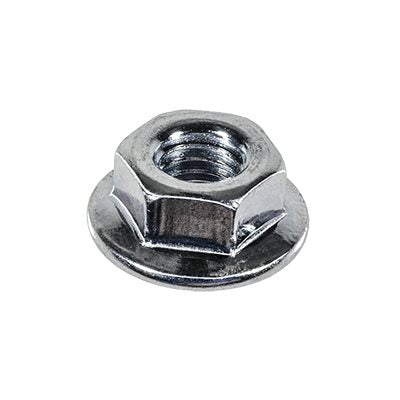 Auveco No 19308 Hex Flange Nut M5-8 Zinc Plated, Quantity 50