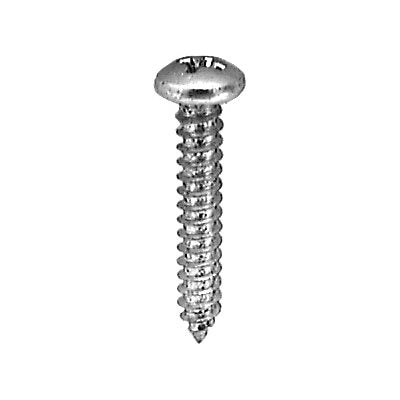 Auveco No 3072 4 X 3/8 Phillips Pan Head Tapping Screw Zinc, Quantity 100