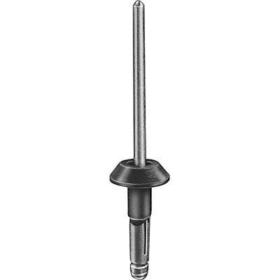 Auveco No 19376 Volvo Rivet 5/32 Diameter 1/8-11/32 Grip Aluminum Black, Quantity 15