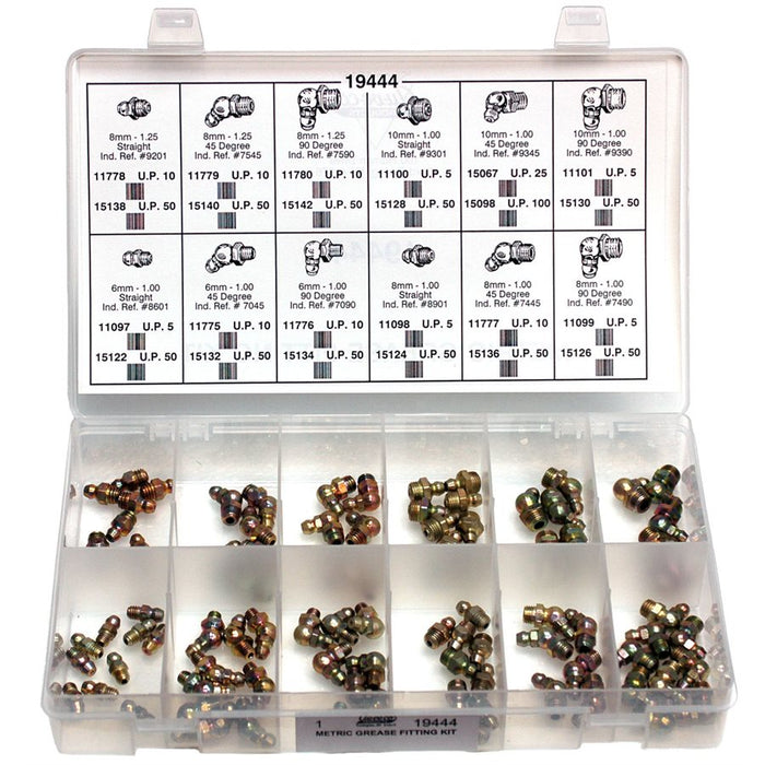 Auveco No 19444 Metric Grease Fitting Kit, Quantity 1 KIT
