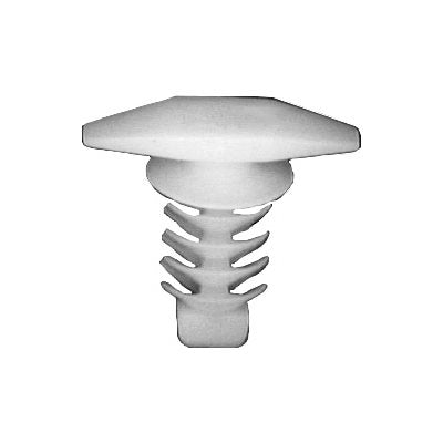 Auveco No. 19678 Ford Weatherstrip Retainer White Nylon, Quantity - 50