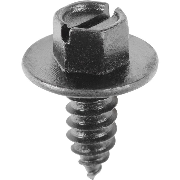 Auveco No. 20446 Slotted Hex Washer Head Lic. Plt Screw #14 X 5/8