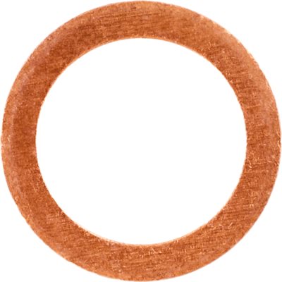 Auveco No. 20454 Copper Oil Drain Plug Gasket 14mm Inside Diameter 20mm Outside Diameter, Quantity - 15