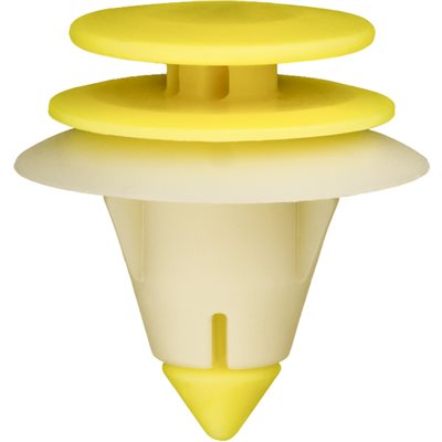 Auveco No. 20515 Door Trim Panel Retainer Yellow & White Nylon, Quantity - 25