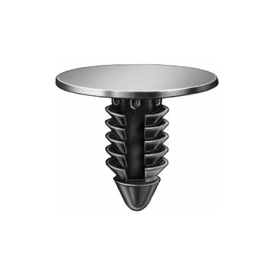 Auveco No. 20878 Toyota Christmas Tree Retainer - Black Nylon, Quantity - 50