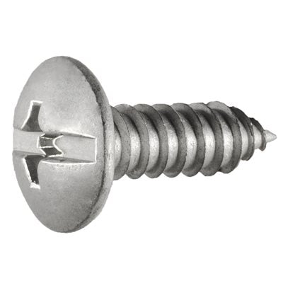 Auveco No 21081 Duo-Drive Truss Head License Plate Screw, Quantity 50