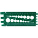 Auveco No 21152 Standard & Metric Bolt & Nut Gauge Green Plastic, Quantity 1