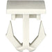 Auveco No 21175 Chrysler Molding Clip Cream Color Nylon, Quantity 15
