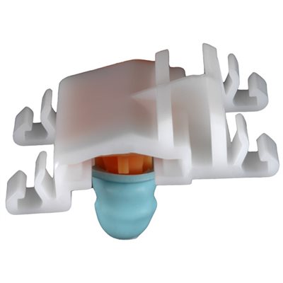 Auveco No. 21478 Volkswagen & Audi Molding Clip- White & Orange Nylon, Quantity - 15