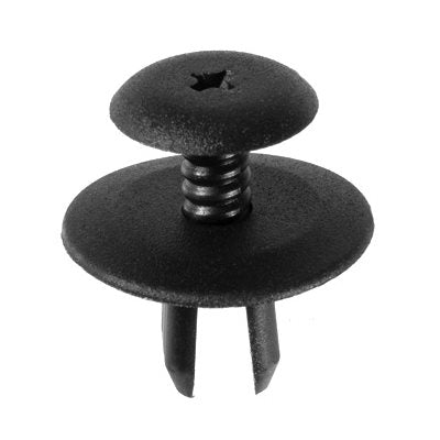 Auveco No. 21482 Volkswagen & Audi Push Type Retainer- Black Nylon, Quantity - 25