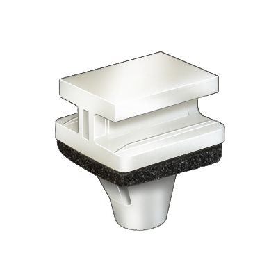 Auveco No. 21555 Honda & Acura Molding Clip W/Sealer White Nylon, Quantity - 25