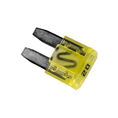 Auveco No. 21832 GM Micro-Fuse 20 Amp Yellow Color, Quantity - 5