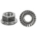 Auveco No 22045 Metric Spin Lock Nut With Serrations, Quantity 25