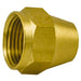 Auveco No 223 Brass Flare Nut Short 3/8 Tube Size, Quantity 5