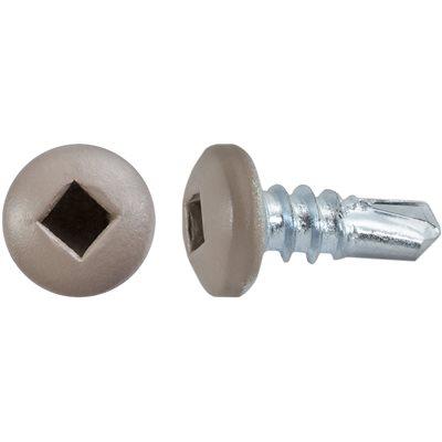 Auveco Item 22685 10 X 1/2 Square Pan Self-Drilling Tek Zinc Tan Painted Head RV Screws Qty 100