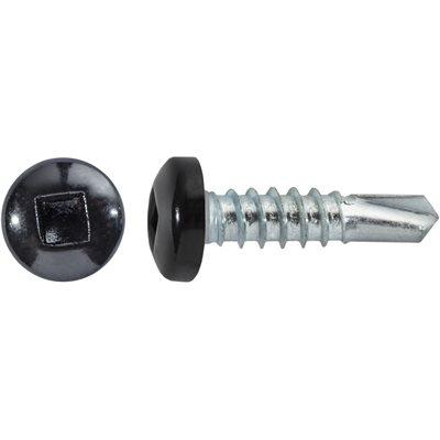 Auveco Item 22687 10 X 3/4 Square Pan Self-Drilling Tek Zinc Black Painted Head RV Screws Qty 100