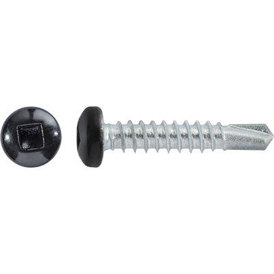 Auveco Item 22690 10 X 1 Square Pan Self-Drilling Tek Zinc Black Painted Head RV Screws Qty 100