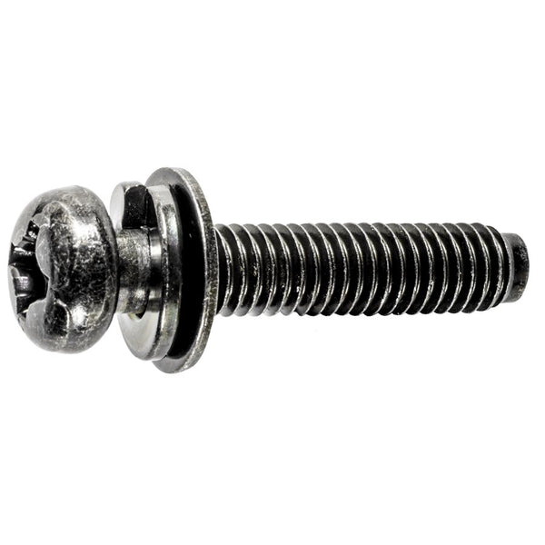 Auveco Item 22757 Phillips Round Head License Plate Screw M6-1.0 X 29mm. Quantity 25