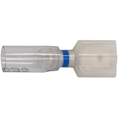 Auveco Item 22972 Crystal Clear Seal Fully-Insulated Male 16-14 Awg 250, Banded Blue Quantity 15