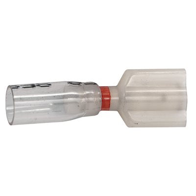 Auveco Item 22974 Crystal Clear Seal Fully-Insulated Male 22-18 Awg 250, Banded Red Quantity 15