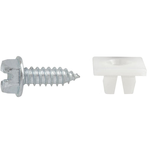 Auveco Item 23280 Slotted Hex Washer Head License Plate Screw & Nut Kit 14 X 3/4 Inch Quantity 50