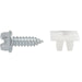 Auveco Item 23280 Slotted Hex Washer Head License Plate Screw & Nut Kit 14 X 3/4 Inch Quantity 50