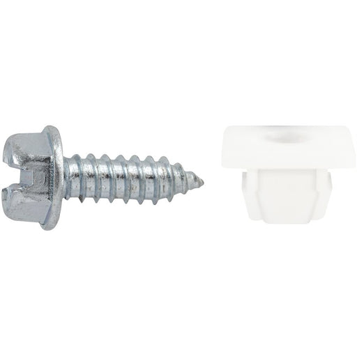 Auveco Item 23283 Slotted Hex Washer Head License Plate Screw & Nut Kit 14 X 3/4 Inch Quantity 50