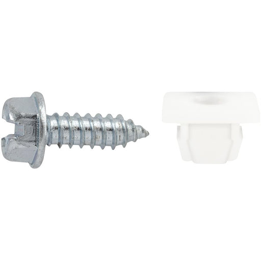 Auveco Item 23283 Slotted Hex Washer Head License Plate Screw & Nut Kit 14 X 3/4 Inch Quantity 50