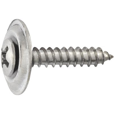 Auveco Item 23347 Phillips Oval Hd T.S. Countersunk Wshr #10 X 1-1/4 - Chrome. Quantity 50