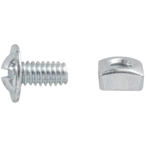 Auveco Item 23503 Slotted Round Washer Head License Plate Screw W/Square Nut 1/4-20 X 1/2 Quantity 100