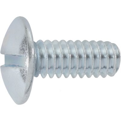 Auveco Item 23504 Slotted Truss Head License Plate Screw 1/4-20 X 5/8 - Zinc. Quantity 100