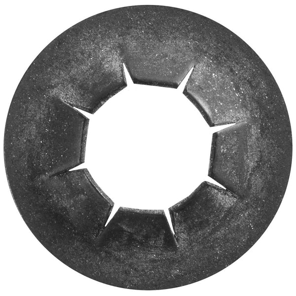 Auveco Item 23530 Push Nut 5mm Stud 11mm O.D. - Black. Quantity 100
