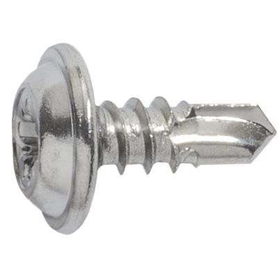 Auveco Item 23610 Phillips Washer Head T.S. W/ Tek Point #8 X 3/8 - Chrome. Quantity 50