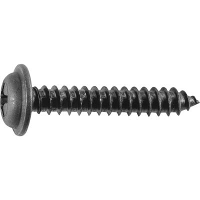 Auveco Item 23631 Phillips Flat Top Washer Head T.S. #8 X 1 - Black. Quantity 100