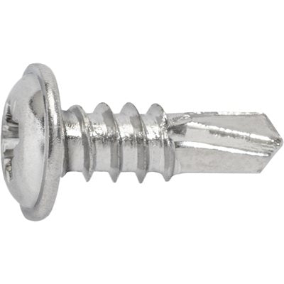Auveco Item 23794 Phillips Pozi Washer Head T.S. W/ Tek Point M4.2-1.41 X 13mm - Chrome. Quantity 100