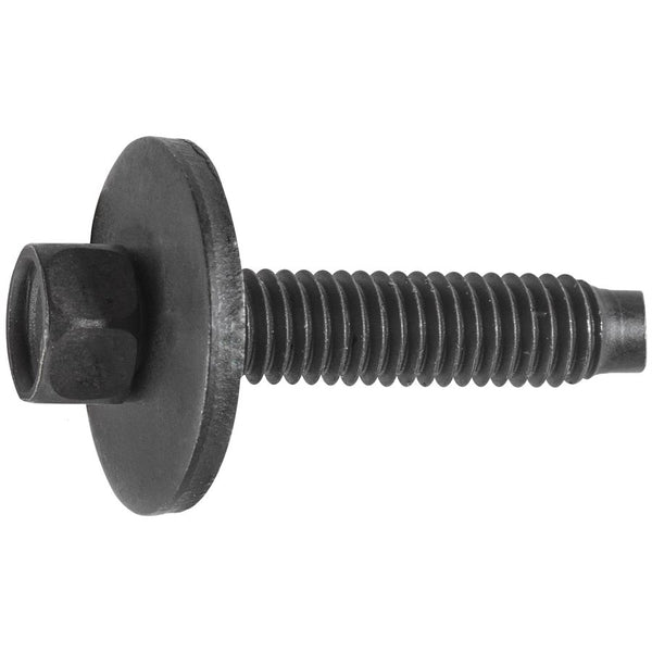 Auveco Item 23808 Hex Head Sems Screw W/ Dog Point M6-1.0 X 28mm - Black. Quantity 25