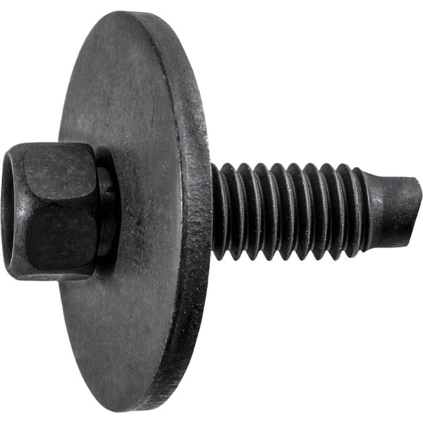Auveco Item 23811 Hex Head Sems Screw W/ Dog Point M6-1.0 X 20mm - Black. Quantity 50