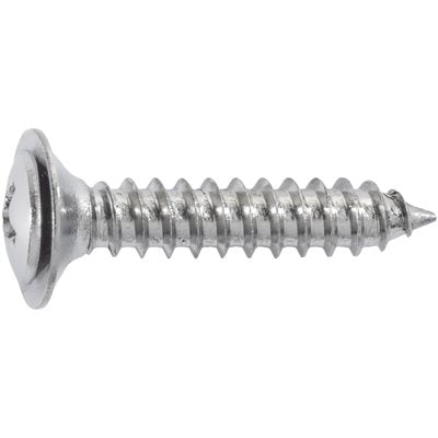 Auveco Item 23836 Phillips Oval Hd Sems Flush Wshr T.S. #10 X 1 - Chrome. Quantity 100