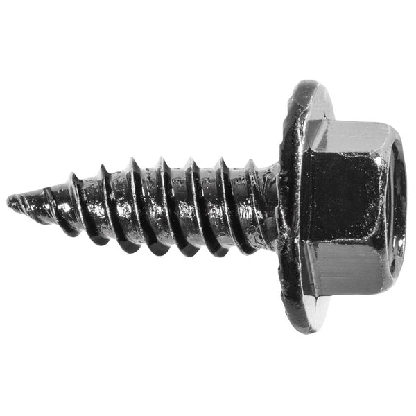 Auveco Item 23850 Hex Serrated Washer Head T.S. W/ Pierce Point #14 X 3/4 - Black. Quantity 50