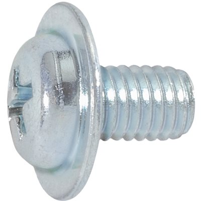 Auveco Item 23868 Phillips Pan Washer Head License Plate Screw M5-0.8 X 8mm - Zinc. Quantity 100