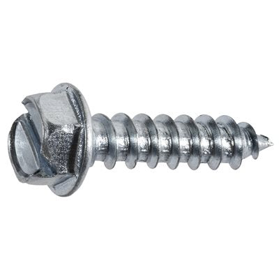 Auveco Item 24029 Slotted Hex Washer Head T.S. #14 X 1 - Zinc. Quantity 100