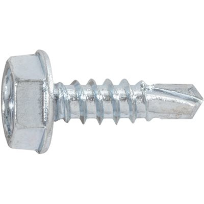 Auveco Item 24110 Hex Washer Head T.S. W/ Tek Point #6 X 1/2 - Zinc. Quantity 100