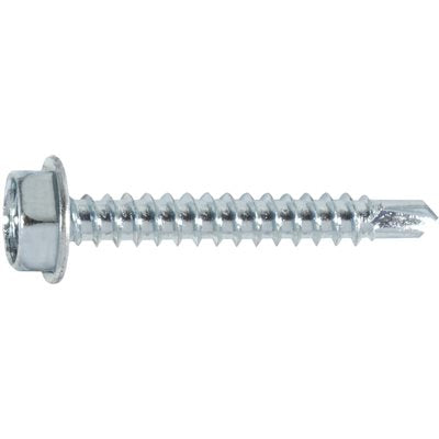 Auveco Item 24111 Hex Washer Head T.S. W/ Tek Point #6 X 1 - Zinc. Quantity 100
