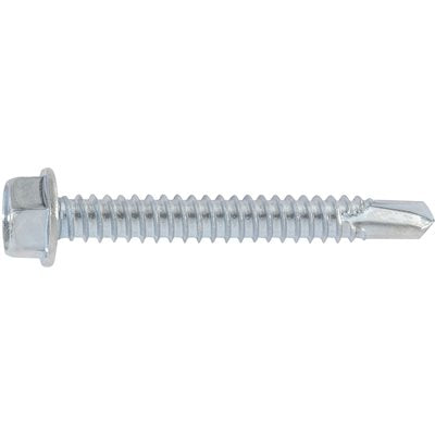 Auveco Item 24112 Hex Washer Head T.S. W/ Tek Point #14 X 2 - Zinc. Quantity 25
