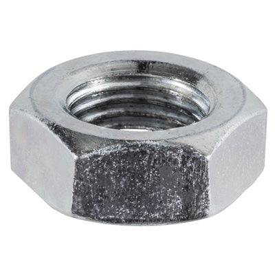 Auveco Item 24115 Jam Hex Nut 1/2-20 - Zinc. Quantity 50