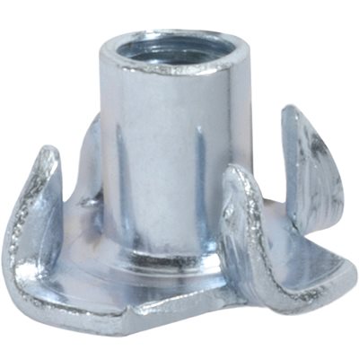 Auveco Item 24120 Tee Nut Zinc 1/4-20 4 Prong Quantity 50