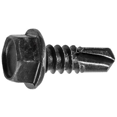 Auveco Item 24130 Hex Washer Head T.S. W/ Tek Point #14 X 3/4 - Black. Quantity 50