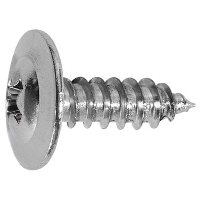 Auveco Item 24175 Round Washer Head T.S. #8 X 1/2 - Chrome. Quantity 100